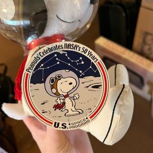 hallmark celebrates nasas 50 year snoopy stuffed animal collectible